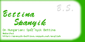 bettina spanyik business card